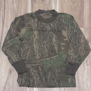 Vtg Kids Camouflage Long Sleeve Shirt Mossy Oak Camo Outdoor Hunting Size 2T b1